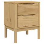 vidaXL Bedside Cabinet Solid Pine Wood Small Nightstand - Multiple Colors