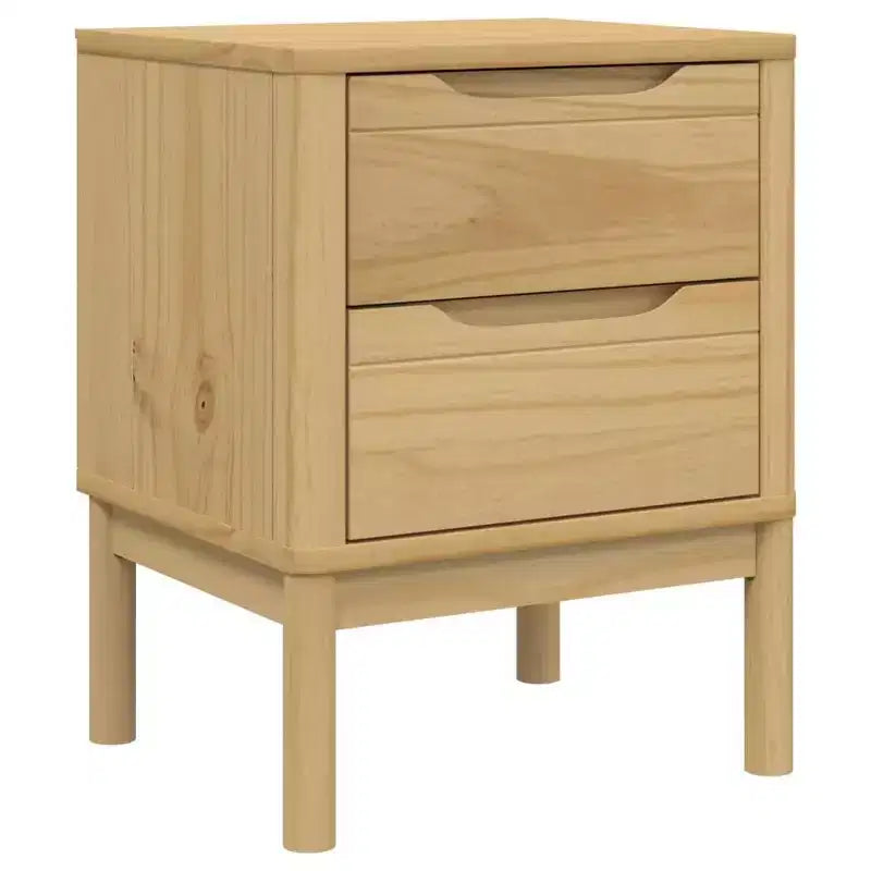 vidaXL Bedside Cabinet Solid Pine Wood Small Nightstand - Multiple Colors