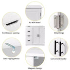 Mobile bagno a colonna bianco