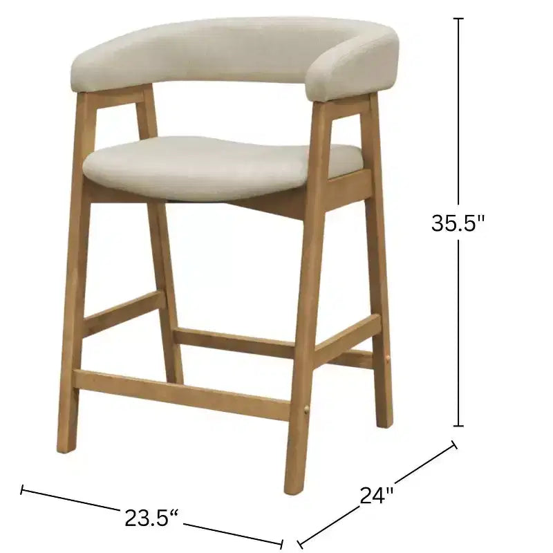 Sedia Cove altezza bancone, Naturale