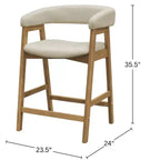 Sedia Cove altezza bancone, Naturale