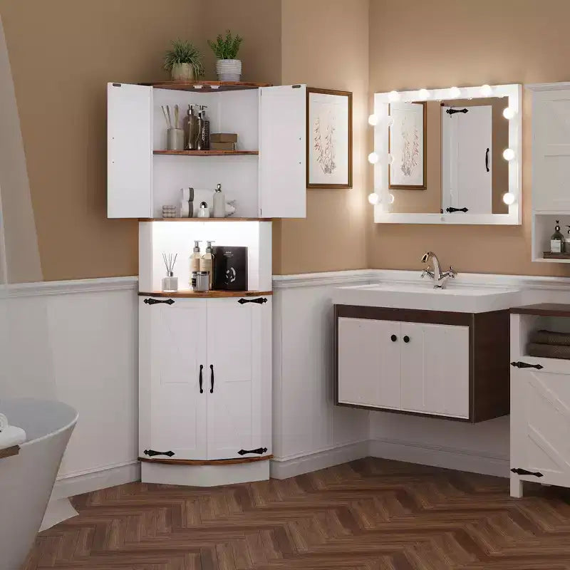 Grande Isola Carrello da Cucina, Carrello Isola da Cucina Portatile con Piano di Lavoro Spesso 3,5 cm, 5 Ruote, 2 Cassetti, Porta Asciugamani