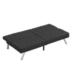 Divano Letto Futon Convertibile in Tessuto, Divano Letto Moderno Regolabile con Cuscino Trapuntato, Divano Letto per Ospiti per Piccoli Spazi in Soggiorno
