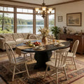 Extendable Dining Room Table with Wooden Sturdy Frame for Dining Room, Kitchen
