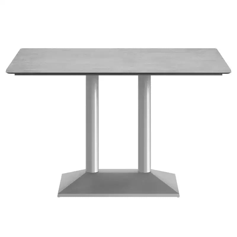 Piano tavolo da interno/esterno con base per tavolo da bistrò in ghisa