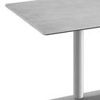 Piano tavolo da interno/esterno con base per tavolo da bistrò in ghisa