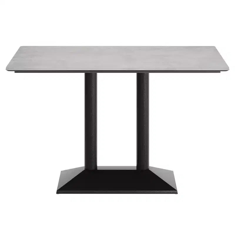 Piano tavolo da interno/esterno con base per tavolo da bistrò in ghisa