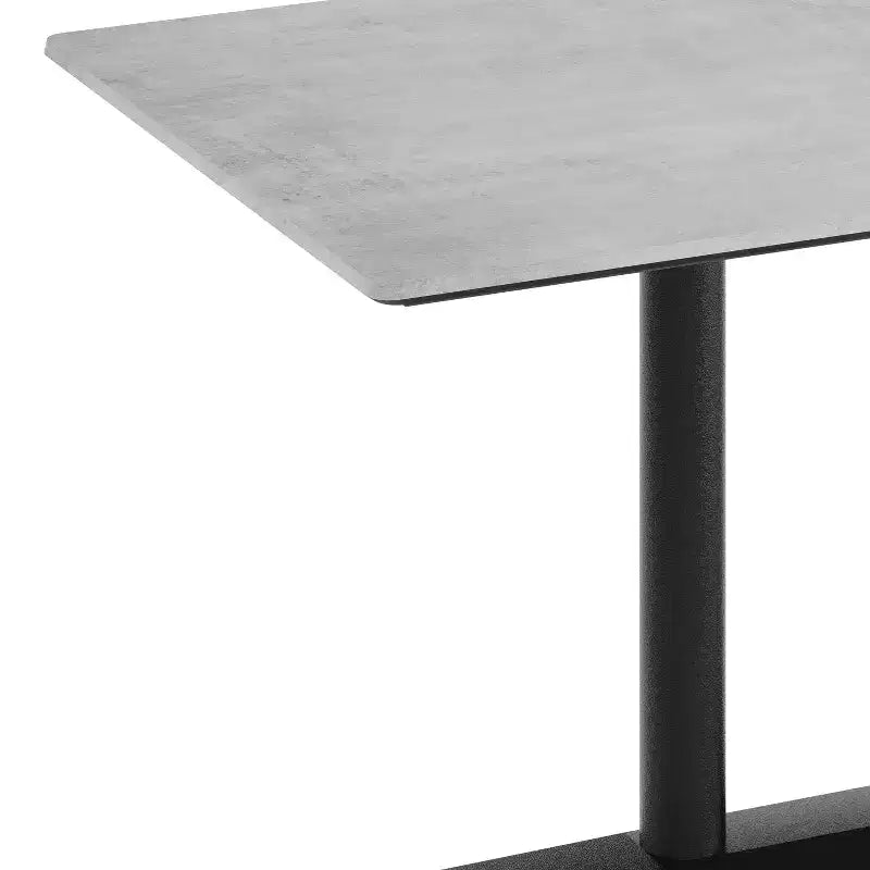Piano tavolo da interno/esterno con base per tavolo da bistrò in ghisa