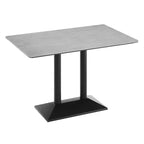 Piano tavolo da interno/esterno con base per tavolo da bistrò in ghisa