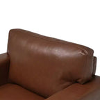 Poltrona moderna rivestita in similpelle