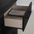 Cassettiera doppia a 6 cassetti Rovere Nero