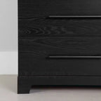 Cassettiera doppia a 6 cassetti Rovere Nero
