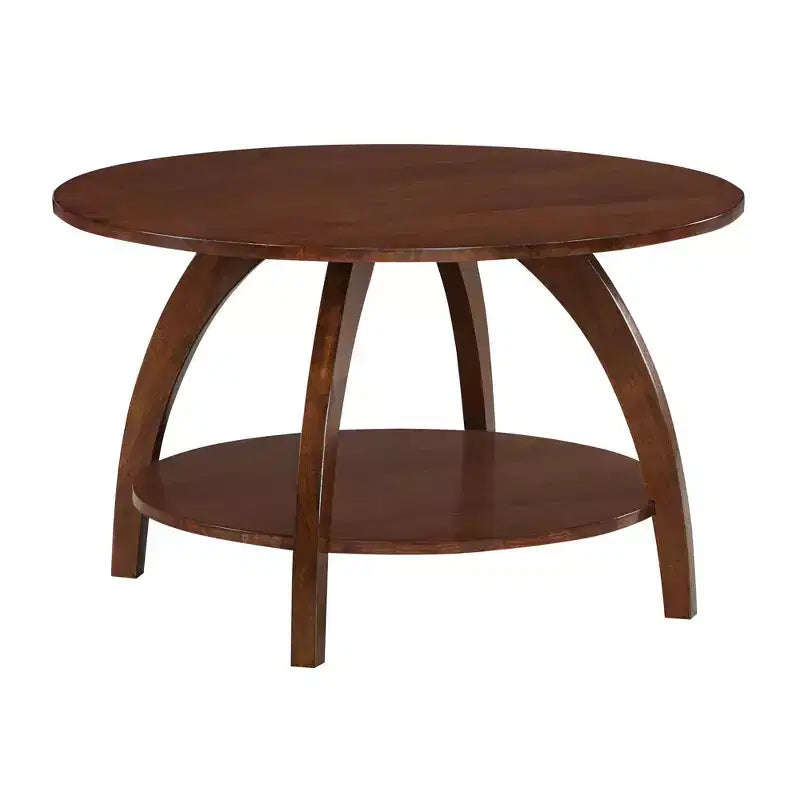 Breighton Home Aldrin Coffee Table with Shelf in Espresso