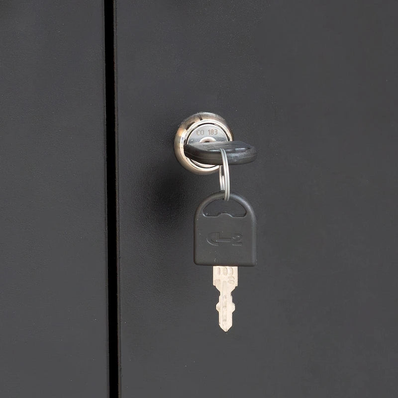 Armadietto in acciaio con serratura per garage, casa, ufficio, scuola
