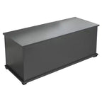 Cassa Contenitore con Coperchio Sollevabile in Legno, Baule Organizer Retro con Cerniera di Sicurezza, 100 x 41 x 40 cm