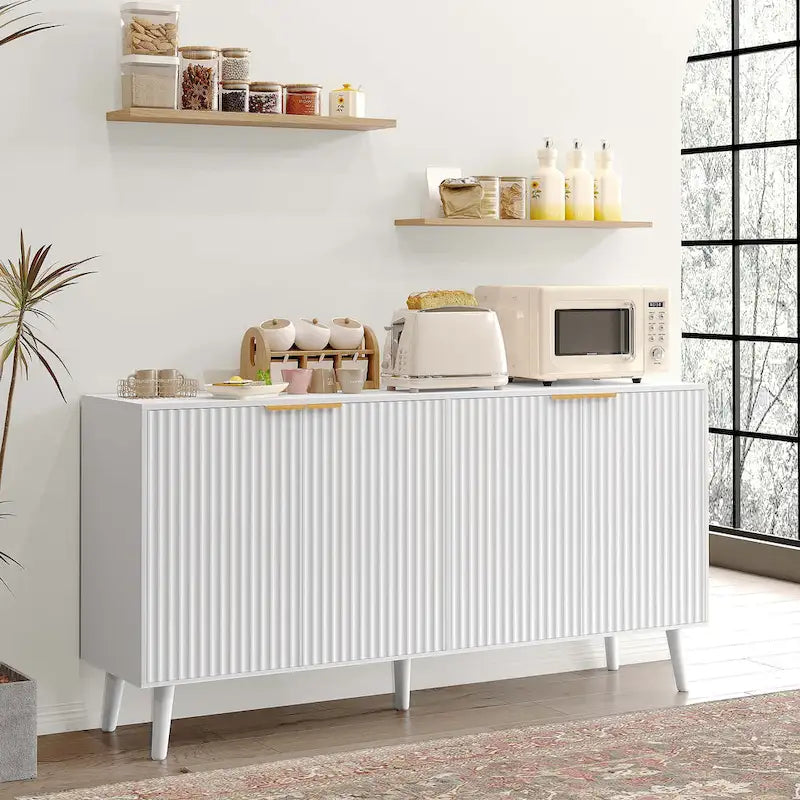 JASIWAY Credenza da Cucina con Ante ad Onda Blister