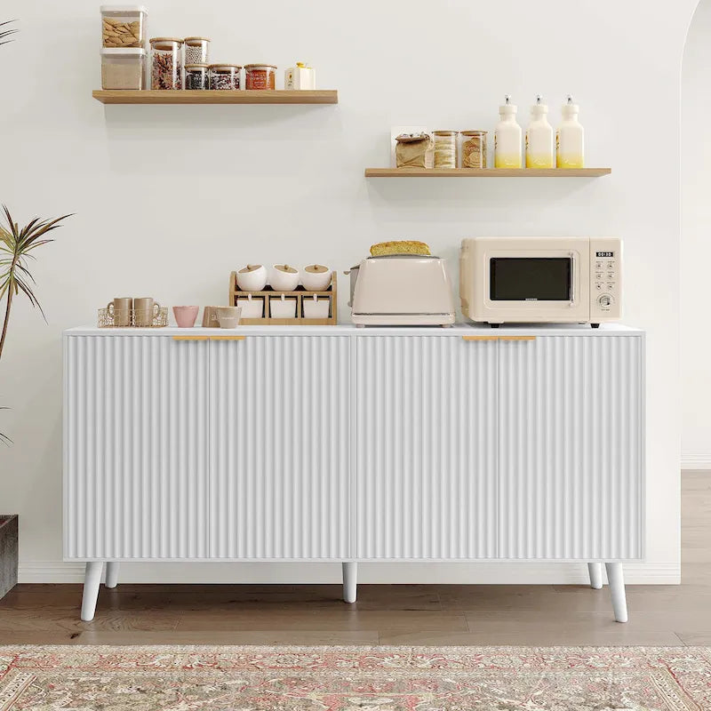 JASIWAY Credenza da Cucina con Ante ad Onda Blister