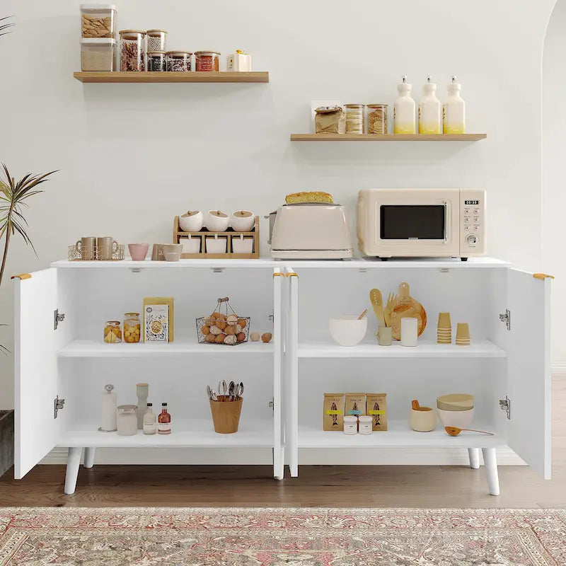 JASIWAY Credenza da Cucina con Ante ad Onda Blister