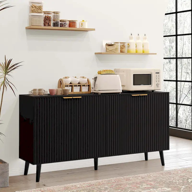 JASIWAY Credenza da Cucina con Ante ad Onda Blister