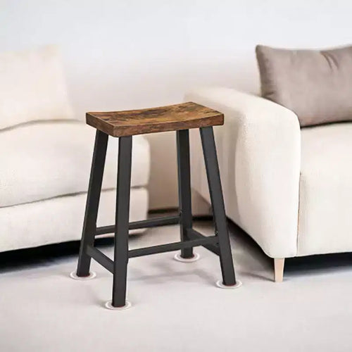 Sgabelli da Bar, Confezione da 2, Sgabelli da Cucina con Poggiapiedi, Altezza 60 cm