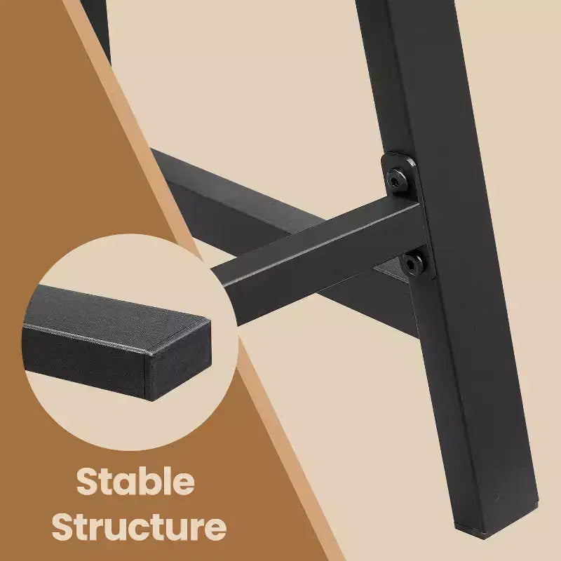 Sgabelli da Bar, Confezione da 2, Sgabelli da Cucina con Poggiapiedi, Altezza 60 cm