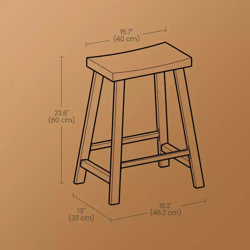 Sgabelli da Bar, Confezione da 2, Sgabelli da Cucina con Poggiapiedi, Altezza 60 cm